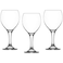 Lav Misket Goblet Clear Wine Glassware Set 365CC- 3pcs