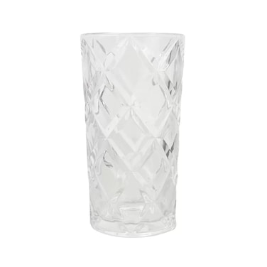 Kovar FH-20004 Crystal Clear Rhombic Style Lead Free Tempered Glass Set 12oz- 3pcs