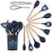 Heat Resistant Kitchen Utensil Silicone Spatula Set For Non Stick Pan- 12pcs