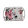Floral Printed Elegant Melamine Serving Tray With Integrated Handles- 42X28cm