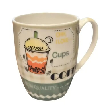 Printed French Country Kitchen Ceramic Coffee Mug- Multicolor