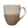 Ceramic Double Color Shade Embossed Design Stoneware Coffee Mug- Multicolor