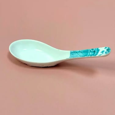 Sarvah Melamine 5.5 Inch Coring Ware Floral Designed Spoon- White