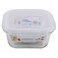 Airtight Glass Container, Food Storage Containers with Snap Locking Lids- 370ml
