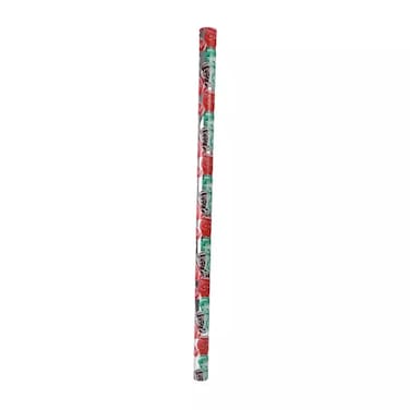 Wrapping Paper Roll, Red &amp; Green Rose Design - 70X200Cm Pack Of 3