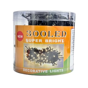 Decorative Led Super Bright Warm Yellow Indoor And Outdoor String Light- 300 Led Pack Of 3