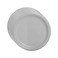 Mini Disposable Paper Plates 7Inch Party Tableware With Rim 6Pcs- White Pack Of 3