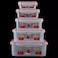 Plastic Food Grade Food Storage Box Food Containers In Different Sizes- 5Pcs