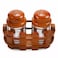 Raj Salt &amp; Pepper Shaker Set With Holder Landmark Salt Pepper Dispenser- 2Pcs
