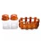 Raj Salt &amp; Pepper Shaker Set With Holder Landmark Salt Pepper Dispenser- 2Pcs
