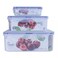 Plastic Food Grade Food Storage Box Microwave And Dishwasher Safe Containers In Different Sizes- 3Pcs