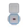 Anti Leakage Clear Plastic Food Container Blue With Airtight Lid Eco Friendly- 3Pcs Set