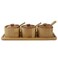 Fresh And Eco Friendly Wooden Bamboo Spices Box- 3Pcs