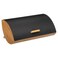 Simply Smart Black Bamboo Wood Bread Box- 35X17X26Cm