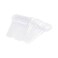 Foodpack Disposable Clear Plastic Tea Spoons 6.5 Inch Size- 50Pcs