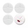 Ecno Pack Divider Plate Disposable Round Plastic Food Serving Plates 10 Inch- 20 Pieces