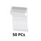 Falcon Disposable Clear Plastic Forks 6.5 Inch Size- 50Pcs