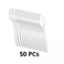 Foodpack Disposable Clear Plastic Tea Spoons 5Inch Size- 50Pcs