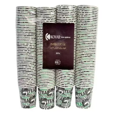 Kovar Thick And Durable Double Wall Insulated Disposable Paper Cup 7Oz- 200Pcs