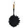 AKDC Plastic Dust Cotton Cloth Brush Bomboo Handle 32cm-Black