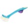 Clean Dish Brush With Square Bristles Scrub Brush With Durable Bristles For Kitchen Sink Dishes Pot Pan Size 25cm-Cyan&amp;White