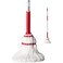 Liao Microfiber mop head metal handle Self-lock function 130cm-Red&amp;White