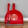 Perfect Home Plastic Dustpan And Brush 34cm-Red