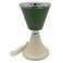 Akdc Metal Incense Burner 11Cm*19.5Cm, Ivory/Green