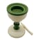Akdc Metal Incense Burner 8Cm*12.5Cm, Ivory/Green
