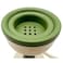 Akdc Metal Incense Burner 8Cm*12.5Cm, Ivory/Green