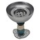 Akdc Modern Design Round Metal Incense Burner 14Cm*10Cm, Silver