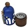 Akdc Incense Burner With Wooden Base And Metal Cover 22Cm*8Cm*8Cm, Blue
