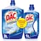 Dac Gold Disinfectant Multi-Purpose Cleaner - Ocean Breeze (3 Litres + 1 Litre), For 99.9% Germs And Bacteria Removal, With Long-Lasting Cleanliness And Freshness
