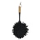 AKDC Plastic Dust Cotton Cloth Brush Bomboo Handle 32cm-Black