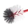 Liao Cleaning Silicone Toilet Brush with Holder Ergonomic Handle 42cm - Red