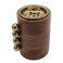 Akdc Wooden And Metal Incense Burner 12Cm*10Cm, Gold/Wood
