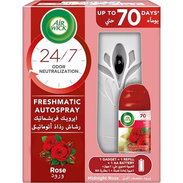 Air Wick Freshener Freshmatic Gadget Midnight Rose