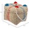 AKDC Rattan Bag W/Cover 15Cm X 18Cm X 14Cm Beige