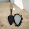 AKDC Plastic Dust Cotton Cloth Brush Bomboo Handle 34cm-Black