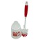Perfect Home Plastic Toilet Brush With Holder 39cm-White&amp;Red
