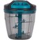 Royalford Handy Pull Chopper 1000ml 6pcs SS Bladde Manual Food Processor Vegetable Chopper Teal