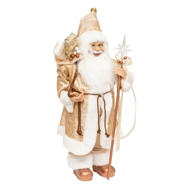 Christmas Atmosphera Gold Santa Claus Figure Decor (1 Pc, 60 Cm)
