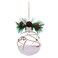 Christmas Atmosphera Bauble W/Branches &amp; Berries (Assorted Colors/Designs, 9 X 9 X 12 Cm)