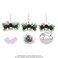 Christmas Atmosphera Bauble W/Branches &amp; Berries (Assorted Colors/Designs, 9 X 9 X 12 Cm)