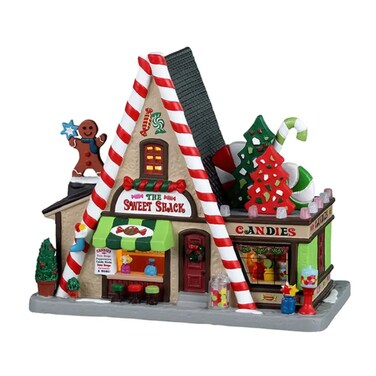 Christmas Lemax The Sweet Shack Festive Decor W/Adaptor (Multicolor, 100 Mah)