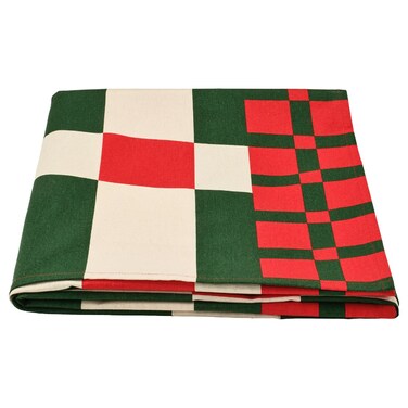 Christmas Tablecloth Check Pattern Red/Green 145X240 Cm