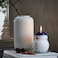 Christmas Unscented Pillar Candle Snowman White 12 Cm
