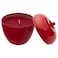 Christmas Scented Candle In Metal Tin Apple-Shaped/Apple And Cinnamon Red 24 Hr