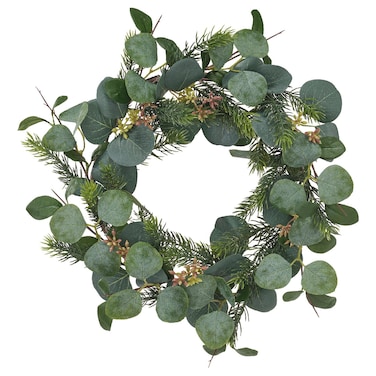 Christmas Artificial Wreath In/Outdoor Eucalyptus 45 Cm