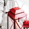 Christmas Lantern For Pillar Candle In/Out Bright Red 44 Cm